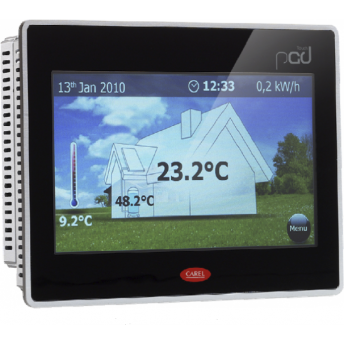 Терминал PGD Touch CAREL PGDT13000FR10 13", монтаж в панель, 2 RS485 порта, 2 USB порт, 3 Ethernet порта, нейтраль